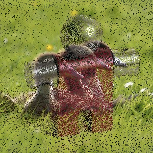 Beispiel für den Ebenenmodus Vernichtend